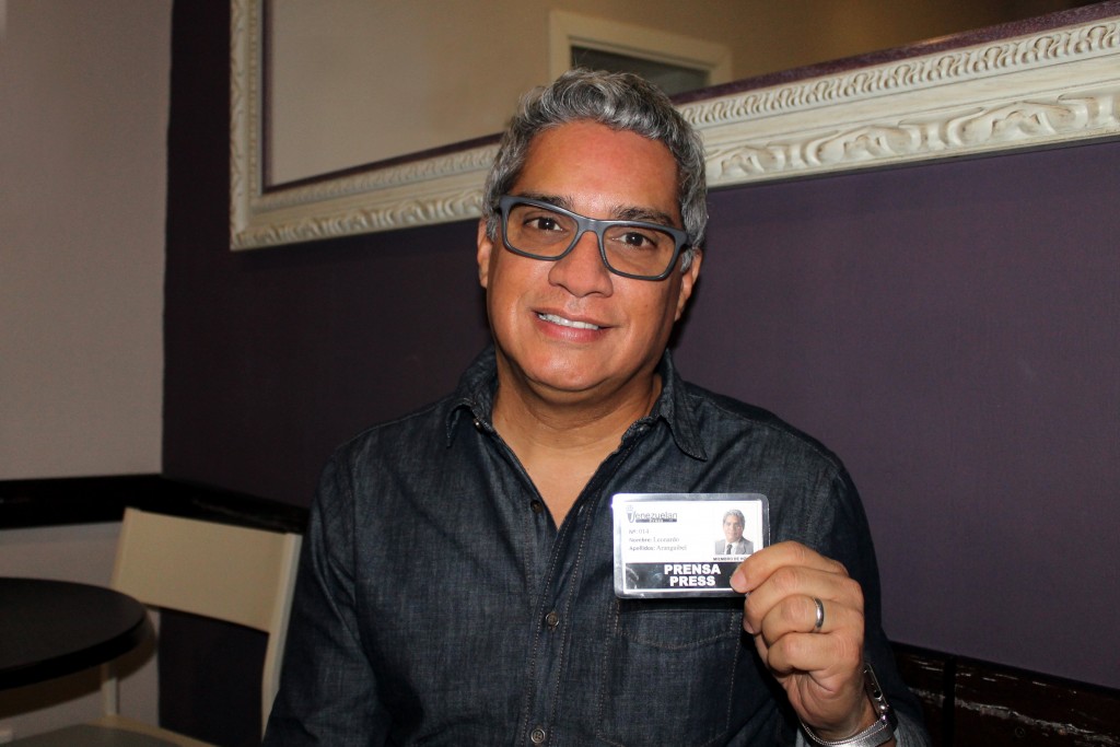 Leonardo Aranguibel con Venezuelan Press