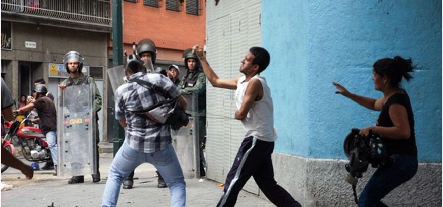 Periodistas agredidos en Venezuela