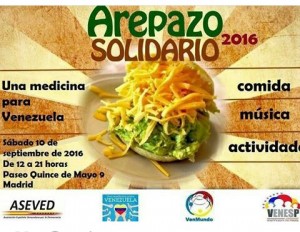 Arepazo solidario en Madrid