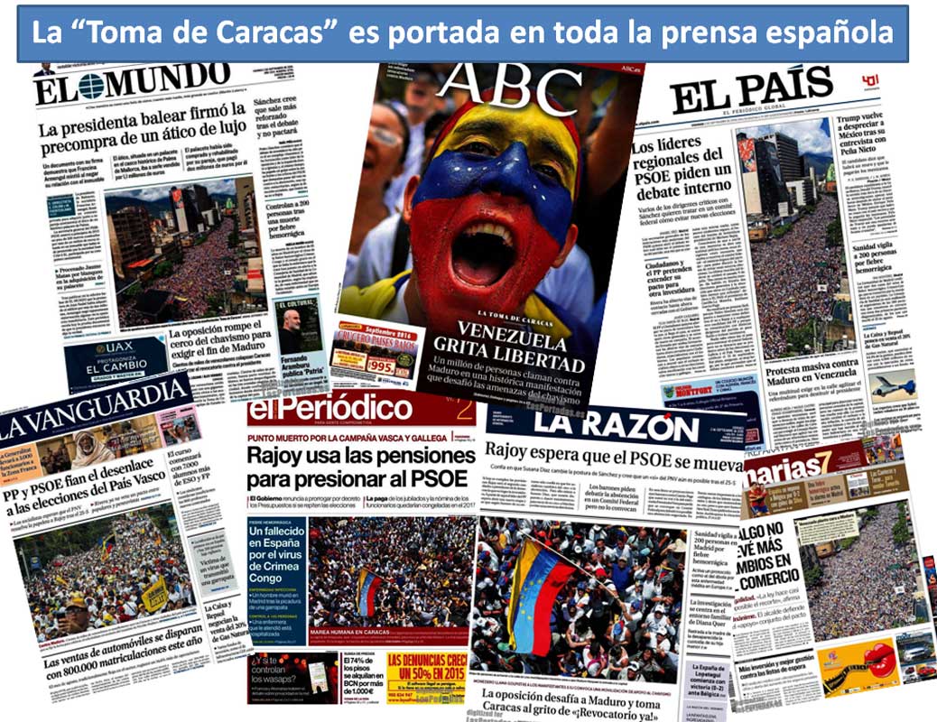 Prensa española se convierte en prensa local venezolana (…por un día…) |  Venezuelan Press -