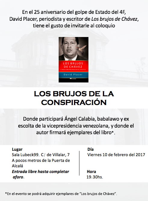 Invitación coloquio Los Brujos de Chávez