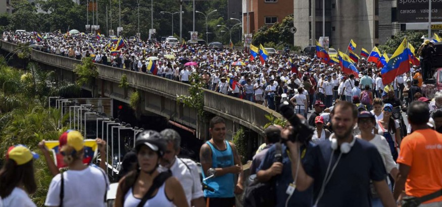 Esa gente que marcha en Venezuela