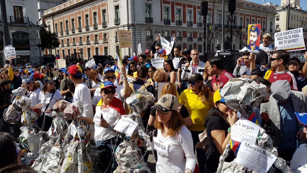 Periodistas venezolanos se manifiestan en Sol