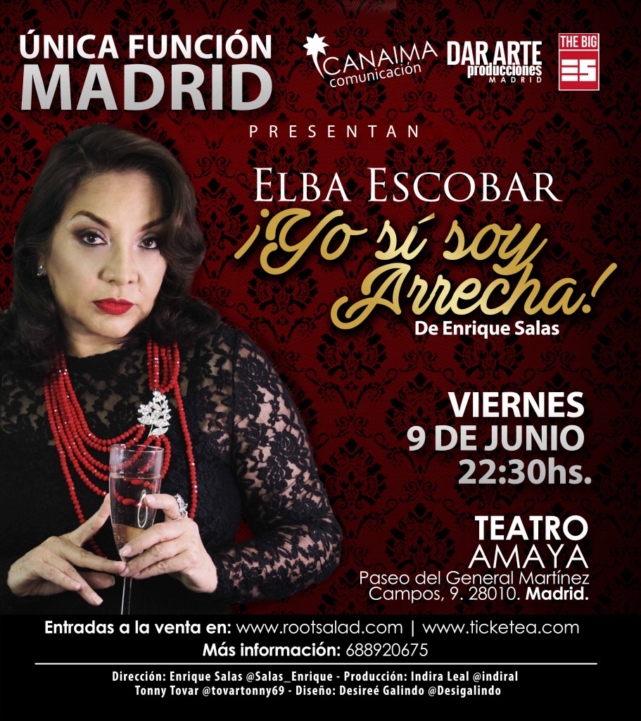 Elba Escobar YoSiSoyArrecha en Madrid y Barcelona