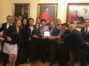 Premio Enrique Ruano Casanova Pro Derechos Humanos otorgado a Leopoldo López