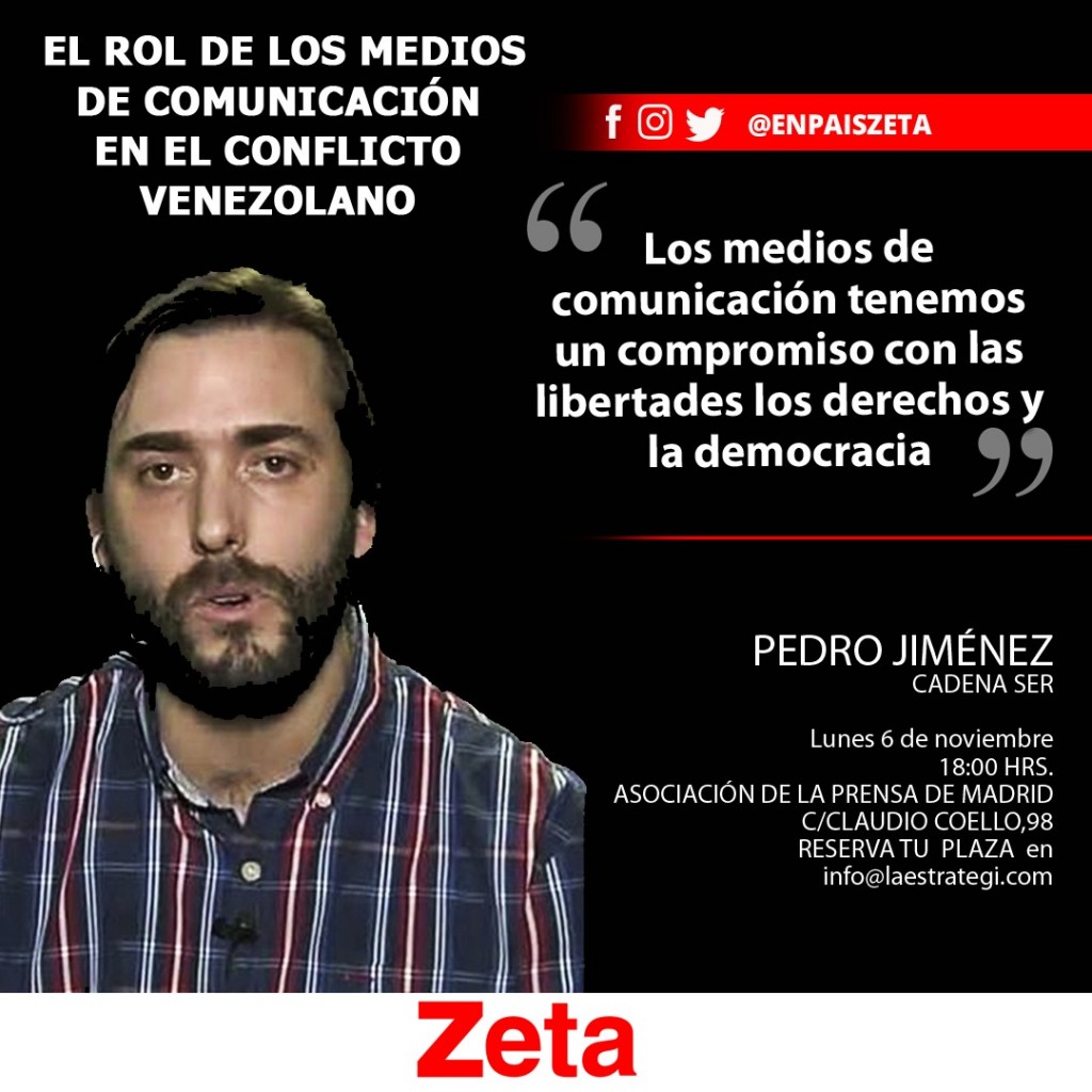 Pero Jiménez en el I Foro Zeta-España: "El rol de los Medios de Comunicación en el conflicto venezolano"