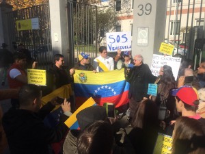 venezolanos se manifiestan en Madrid