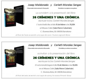26 crímenes y una crónica. Quién mató a la resistencia en Venezuela en Barcelona en febrero 2019