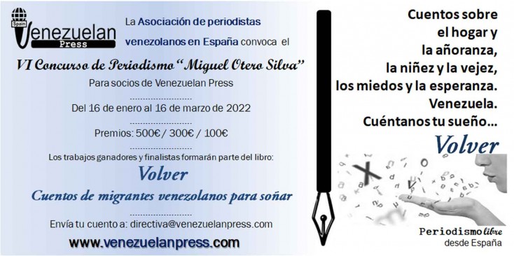 Venezuelan Press convoca su VI Concurso de Periodismo “Miguel Otero Silva”